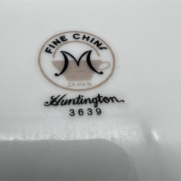 Fine China of Japan Huntington Coupe Cereal Bowl White Flowers Platinum Trim - Picture 5 of 6